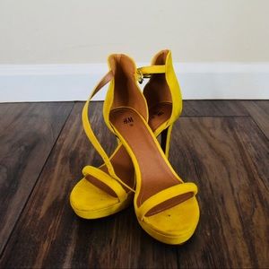 H&M: Yellow Sandal Heels